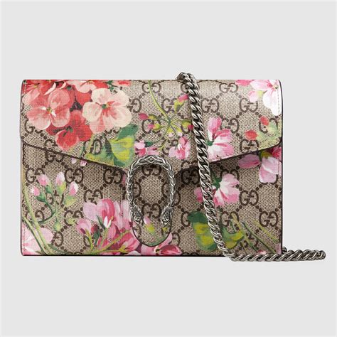 gucci bloom mini pochette|gucci blooms leather bags.